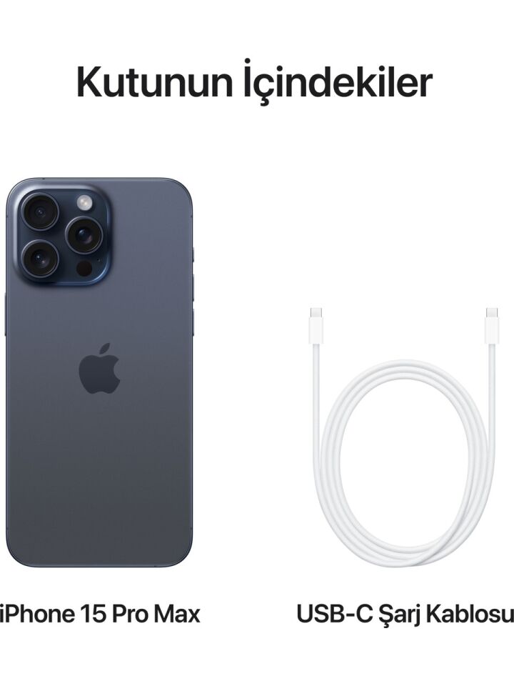 Apple iPhone 15 Pro Max Titanyum (Apple Türkiye Garantili) Lacivert - 256GB