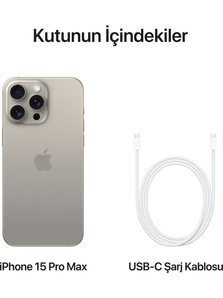 Apple iPhone 15 Pro Titanyum (Apple Türkiye Garantili) Natural - 128GB